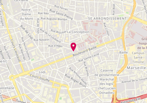 Plan de Prisme Tattoo, 75 Rue des Vertus, 13005 Marseille