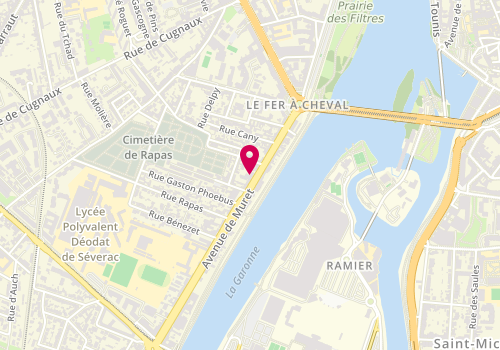 Plan de La Promenade Tattoo Shop, 233 avenue de Muret, 31300 Toulouse