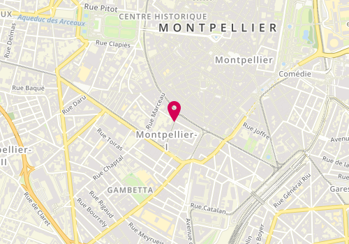 Plan de Les Bousilles, 3 Rue André Michel, 34000 Montpellier