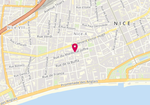 Plan de Institut Vendome, 39 Rue du Maréchal Joffre, 06000 Nice