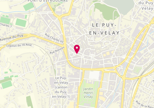 Plan de A Fleur de Peau, 20 Rue Grenouillit, 43000 Le Puy-en-Velay