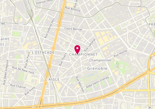 Plan de Piercing Zone, 1 Rue Condorcet, 38000 Grenoble