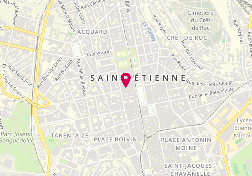 Plan de FreeMind Bodyart, 4 Rue Aristide Briand et de la Paix, 42000 Saint-Étienne