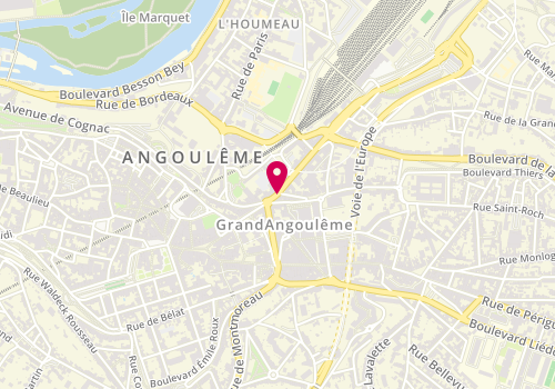 Plan de Al1 Piercing, 183 avenue Gambetta, 16006 Angoulême