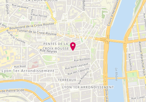 Plan de La Boucherie des Pentes, 14 Rue Imbert-Colomès, 69001 Lyon