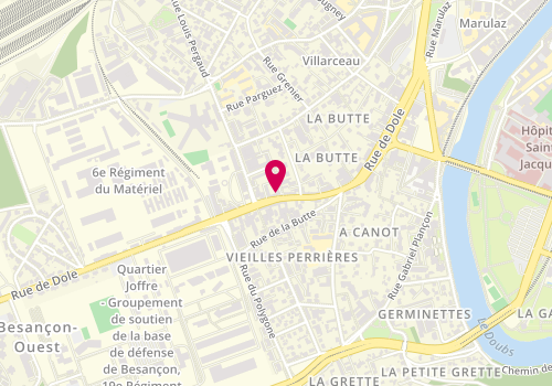 Plan de Bruno Tatouage, 48 Rue de Dole, 25000 Besançon