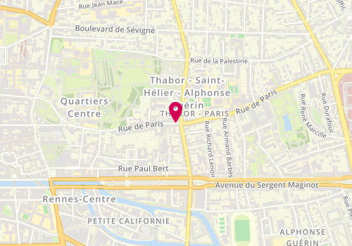 Plan de Atelier Noir, 43 Rue de Paris, 35000 Rennes