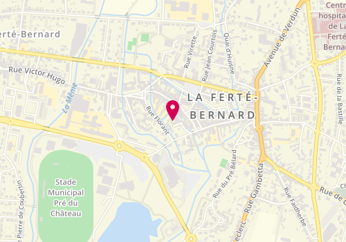 Plan de Atoop'ink Tatouage, 14 place Carnot, 72400 La Ferté-Bernard