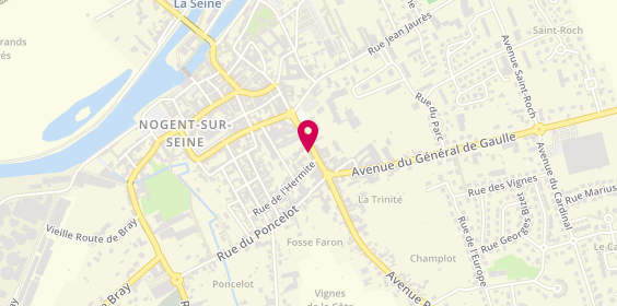 Plan de L'Abeille Pique, 28 avenue Pasteur, 10400 Nogent-sur-Seine