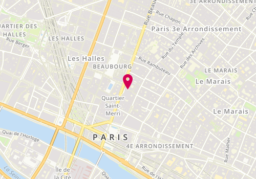 Plan de Abraxas Beaubourg, 9 Rue Saint-Merri, 75004 Paris