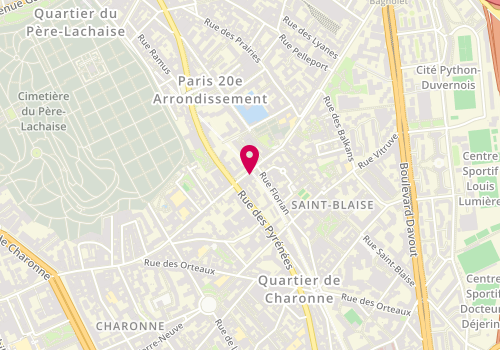Plan de Athos Tattoo Club, 102 Rue de Bagnolet, 75020 Paris