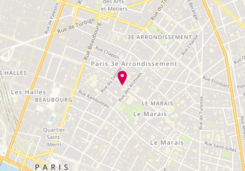 Plan de Aenima, 3 Rue des Haudriettes, 75003 Paris