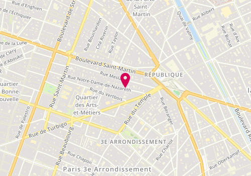 Plan de Alessio Pariggiano, 22 Rue Notre Dame de Nazareth, 75003 Paris