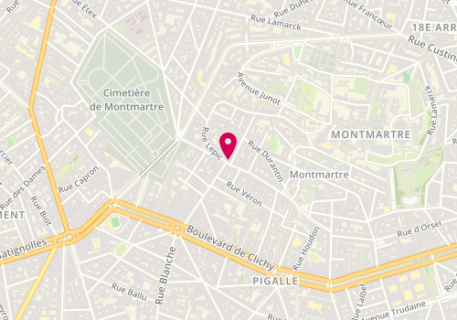 Plan de De l'Art Ou du Cochon, Rue Lepic, 75018 Paris