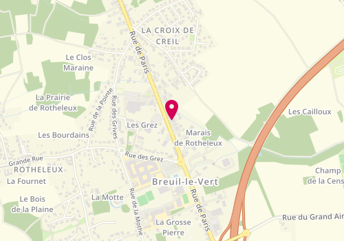 Plan de Alex's Ink, 389 Route de Paris, 60600 Breuil-le-Vert