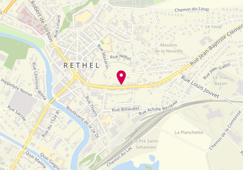 Plan de Au Local, 33 Rue Jean Baptiste Clément, 08300 Rethel
